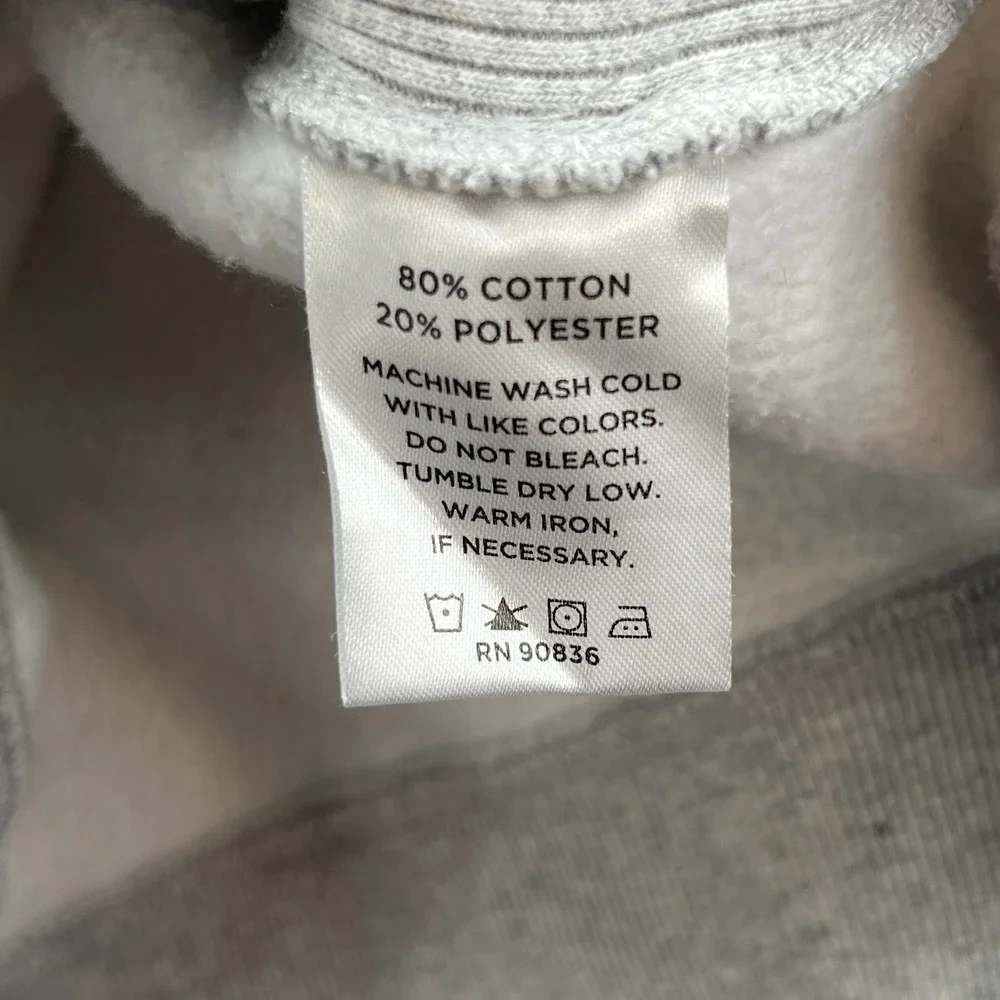 North Carolina Sweatshirt Mens XL Gray Fleece Pullover Collegiate Preppy Crew